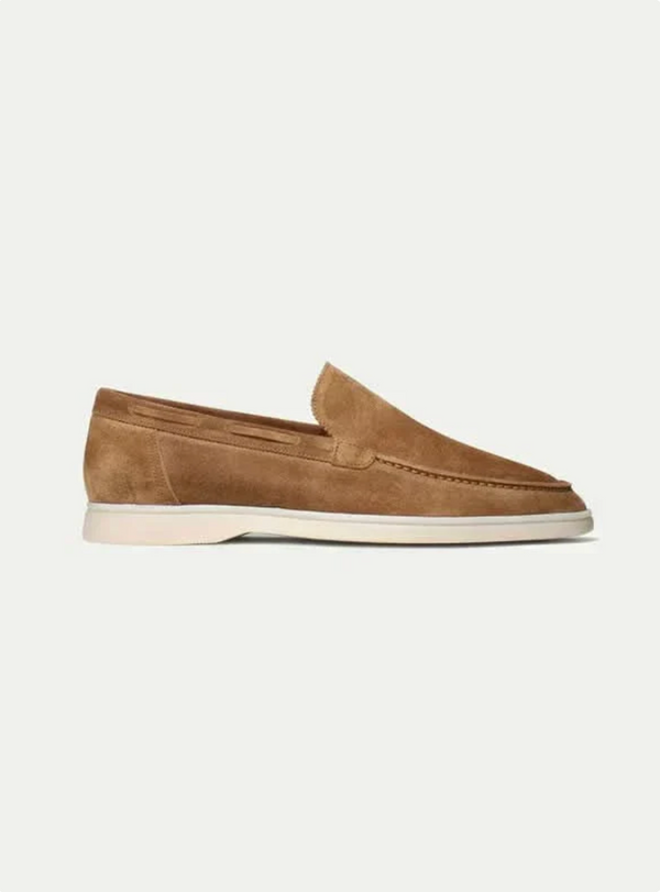 Mocasín de ante marrón
