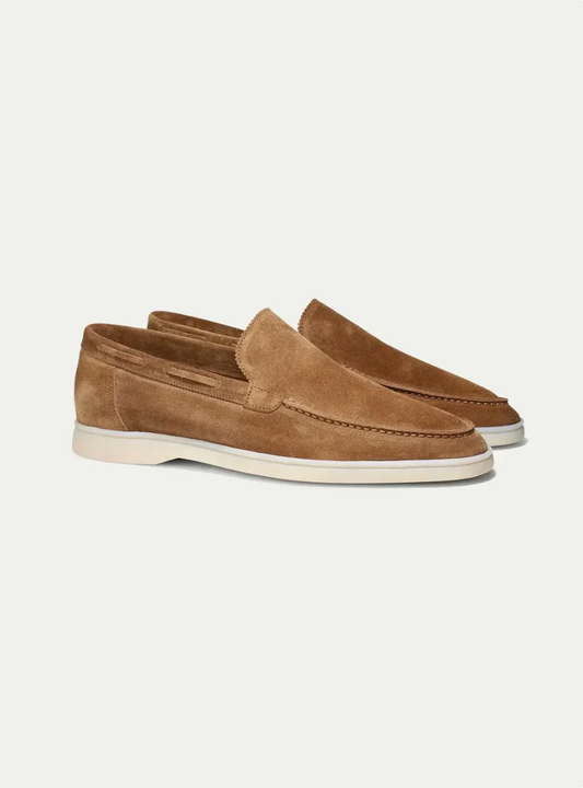 Mocasín de ante marrón
