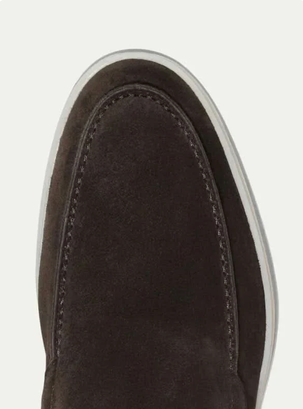 Mocasín de ante chocolate