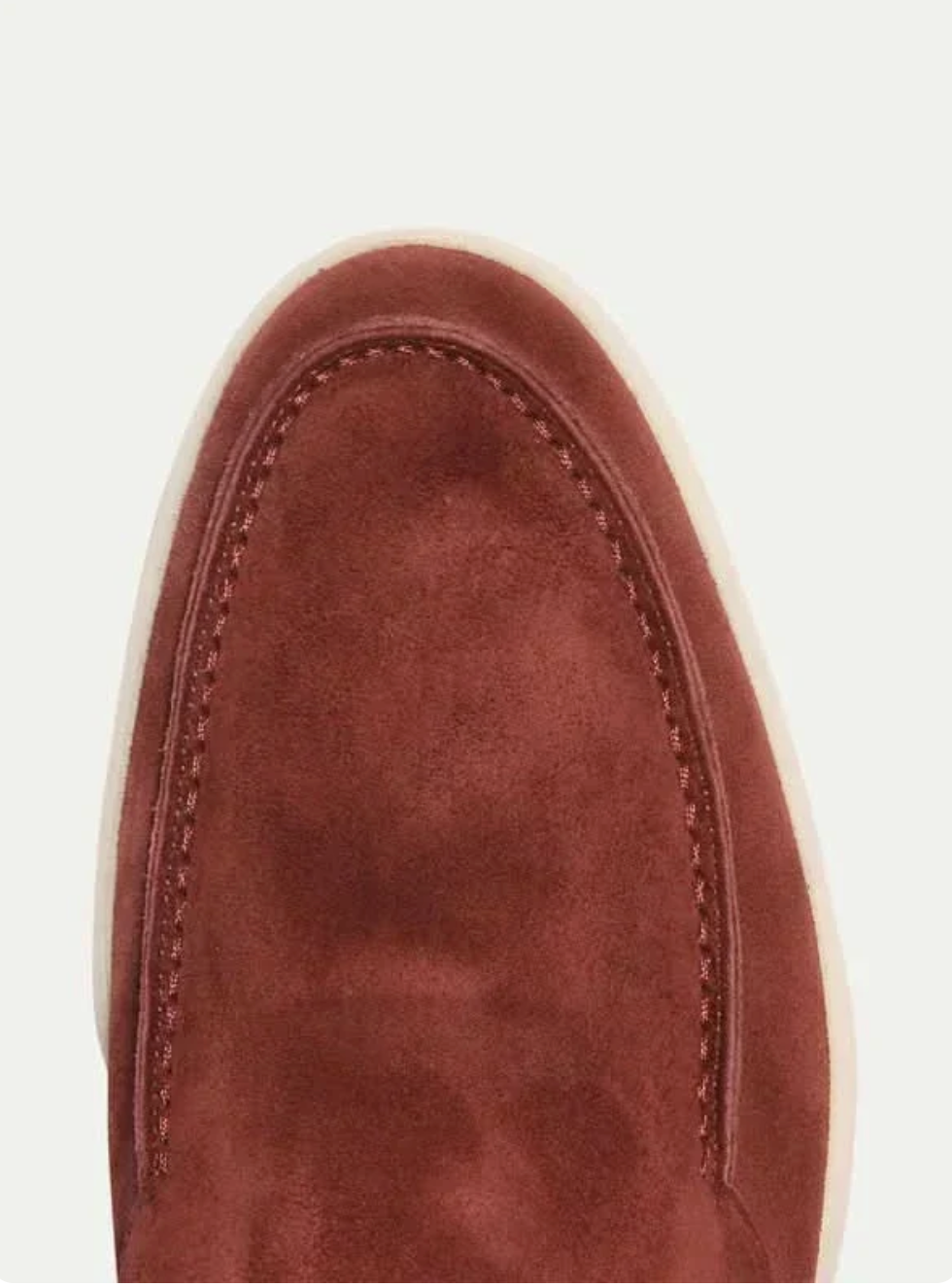 Mocasín de ante burdeos