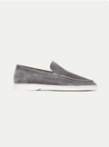 Mocasín de ante gris