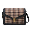 Bolso cuadrado de pata de gallo