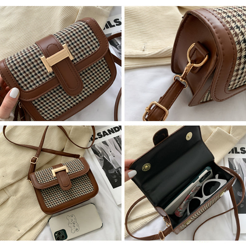 Bolso con detalle dorado