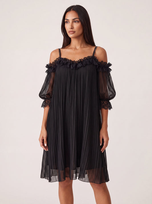 Céline | Vestido Plisado Noir