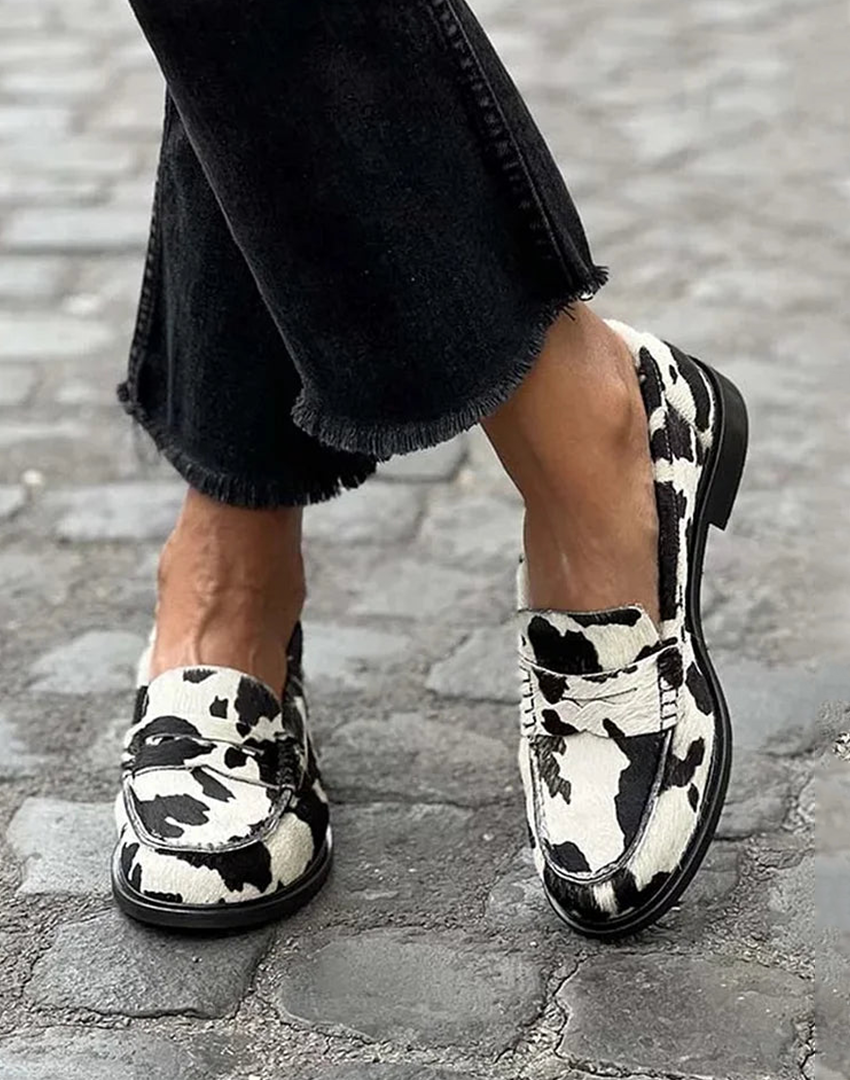 Mocasines con Estampado Animal