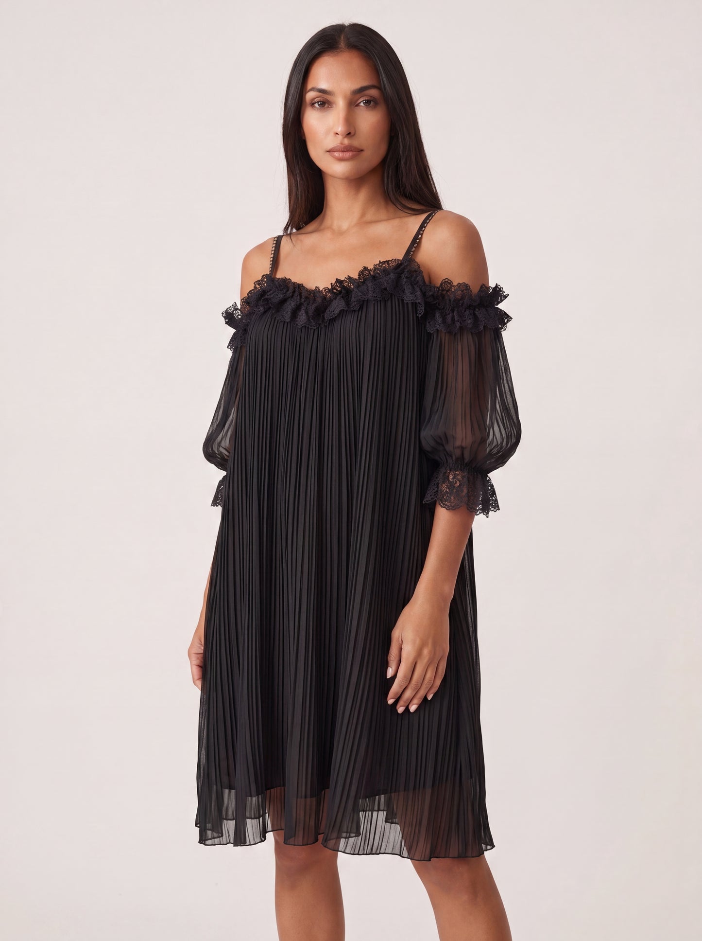 Céline | Vestido Plisado Noir