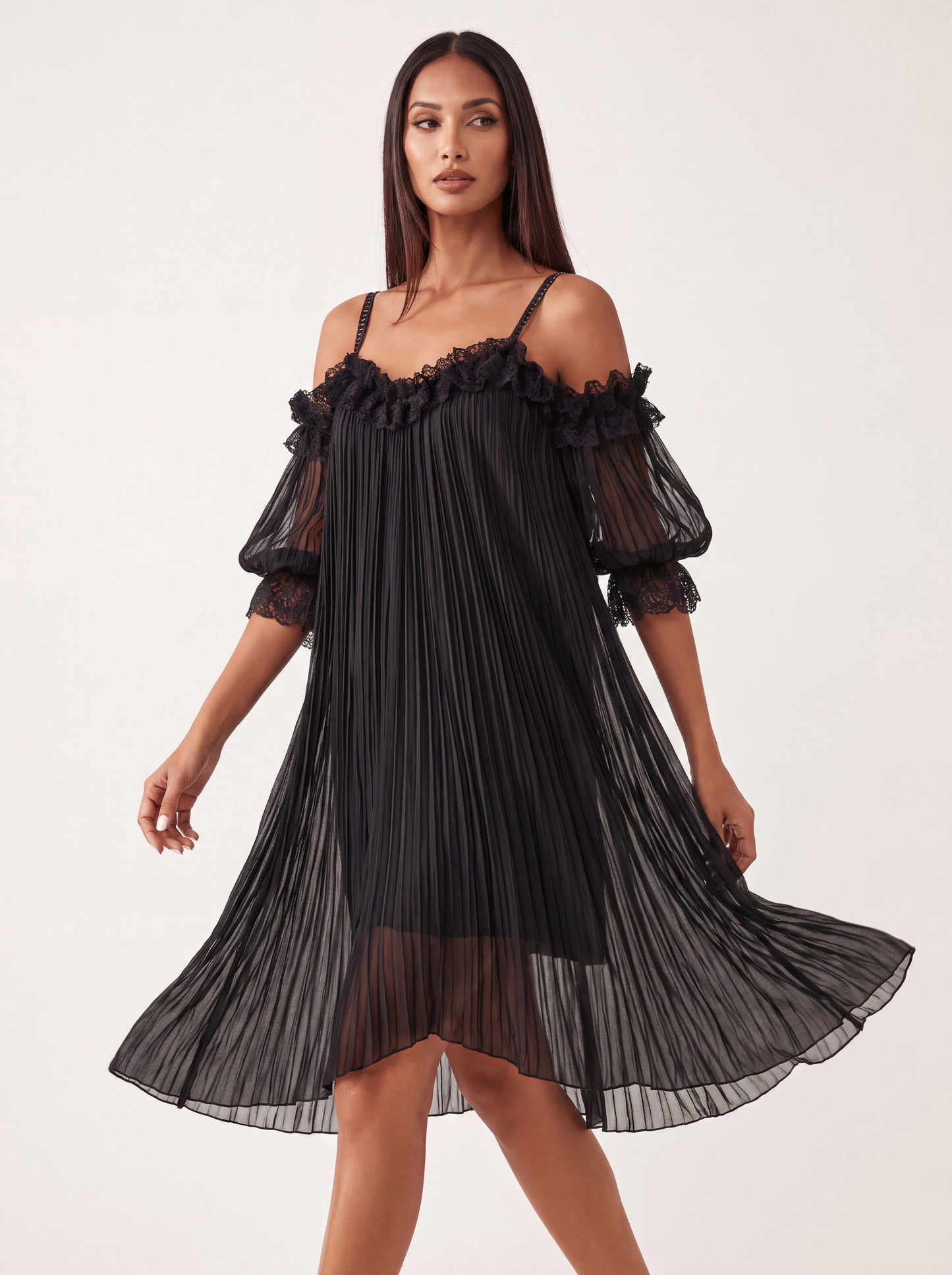 Céline | Vestido Plisado Noir
