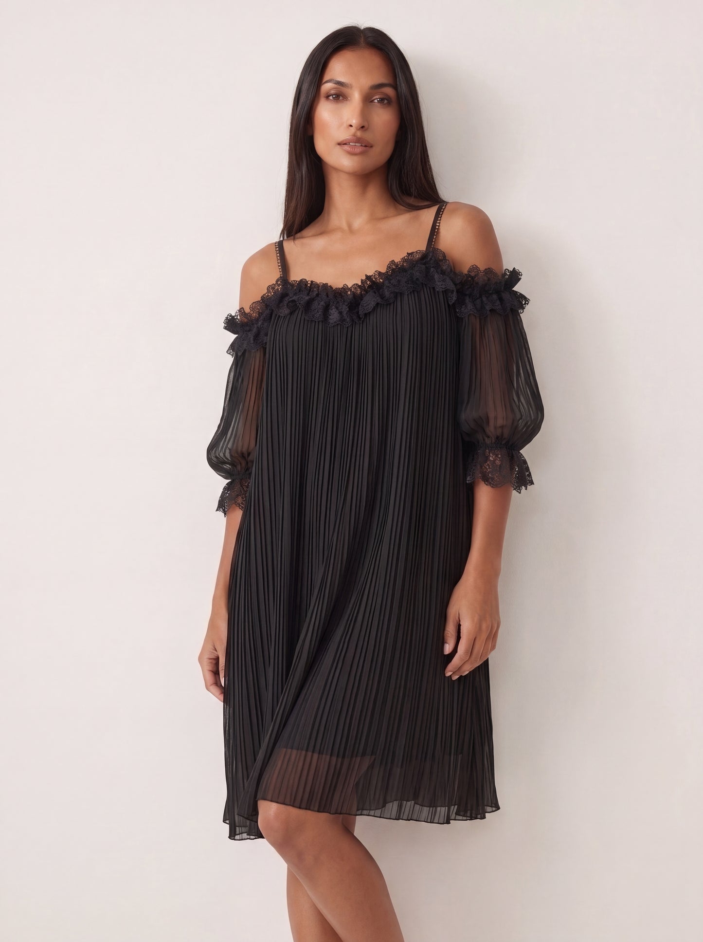 Céline | Vestido Plisado Noir