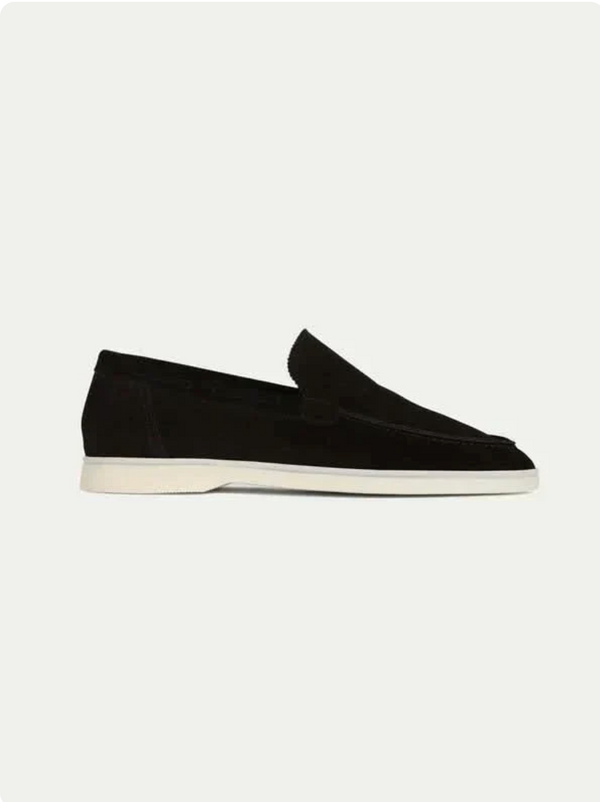 Mocasín de ante negro