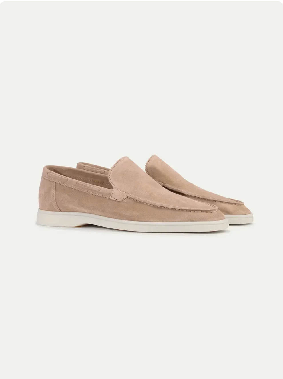 Mocasín de ante beige
