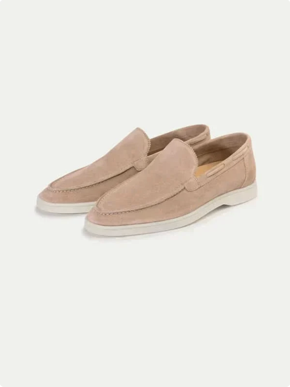 Mocasín de ante beige