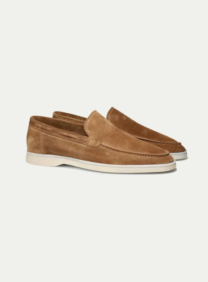 Mocasín de ante marrón