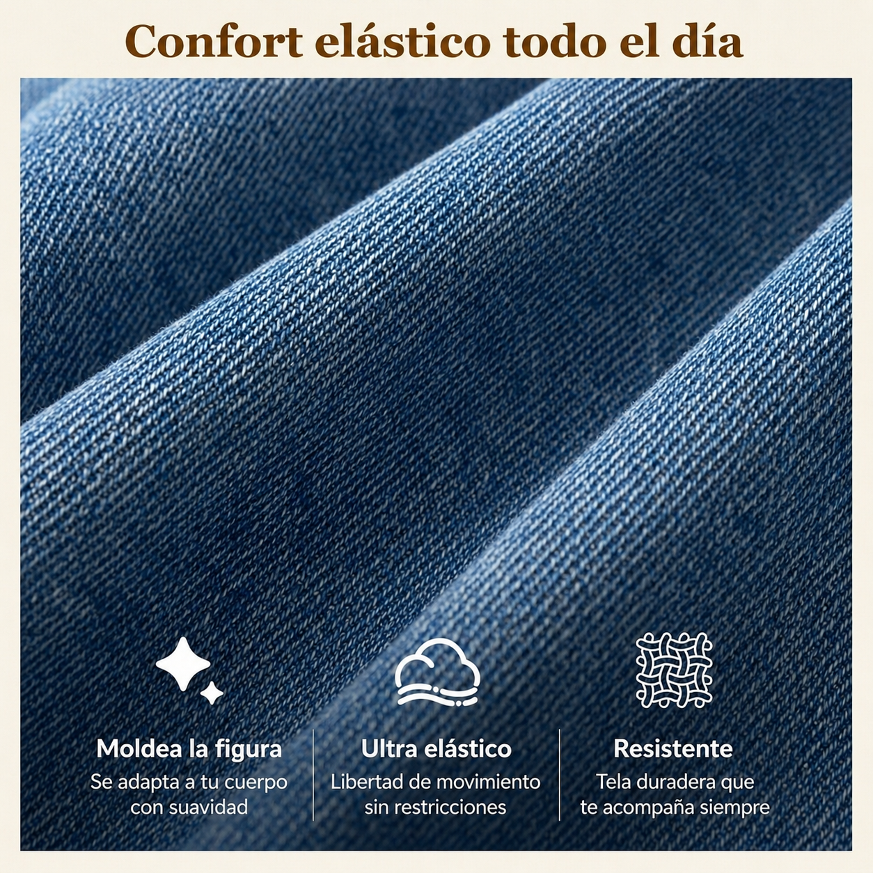 Salomé™ | Vaqueros ajustados elásticos de cintura alta