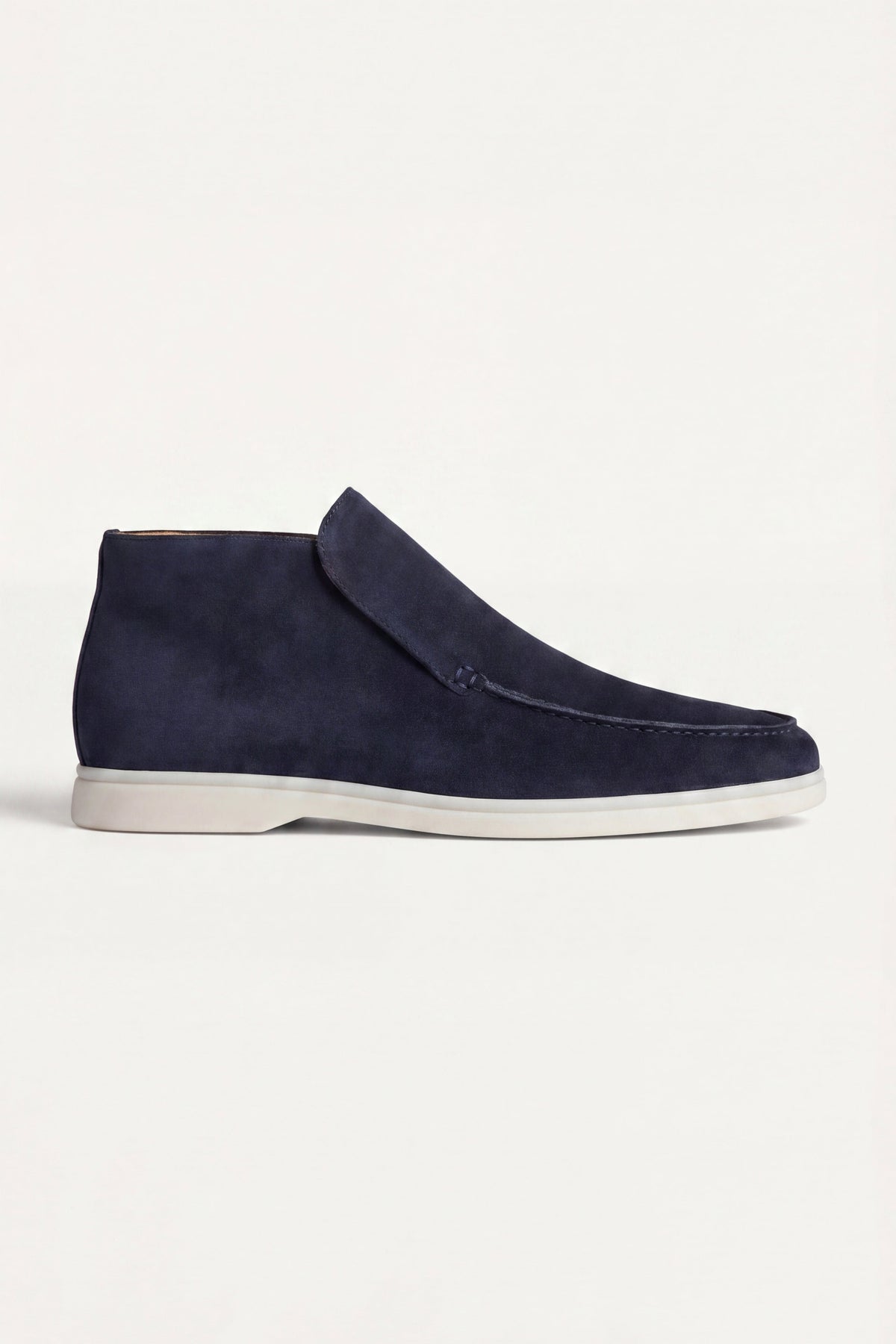 Mocasín alto azul marino