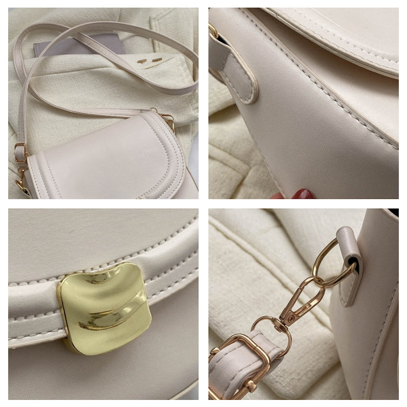 Bolso con botón dorado
