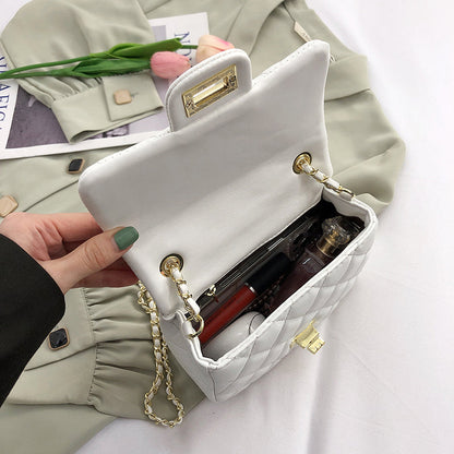 Bolso con cadena dorada