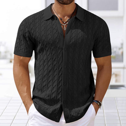 Camisa de punto manga corta