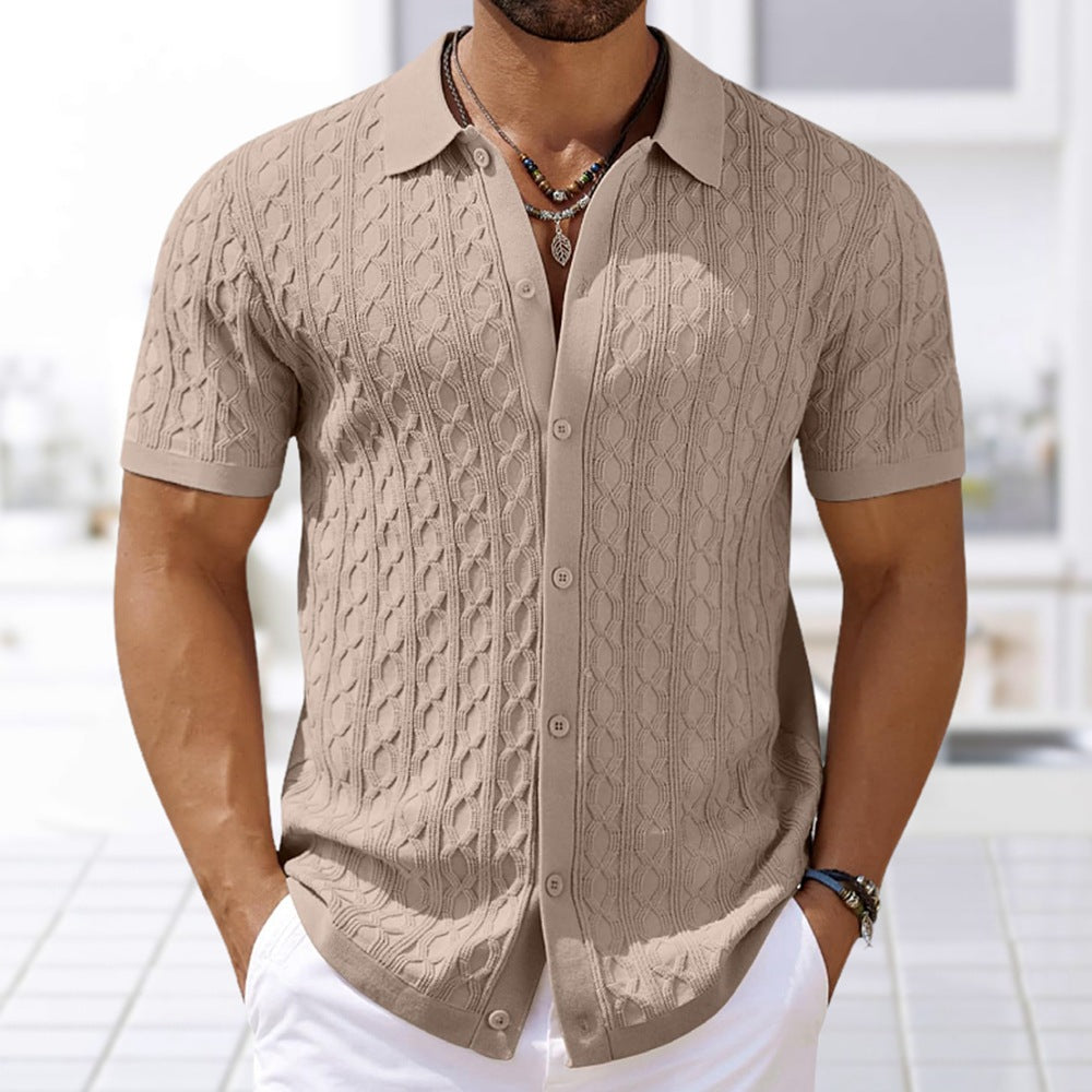 Camisa de punto manga corta
