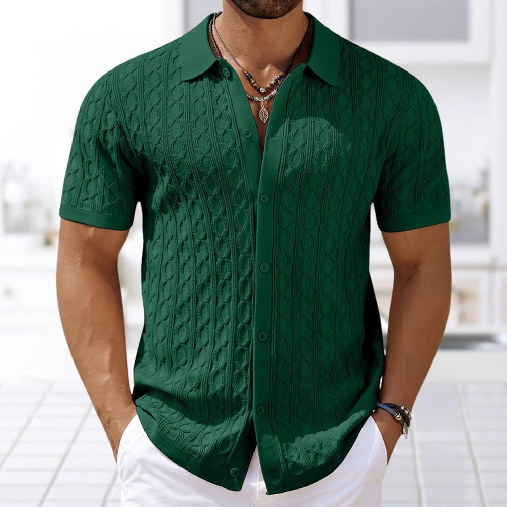 Camisa de punto manga corta