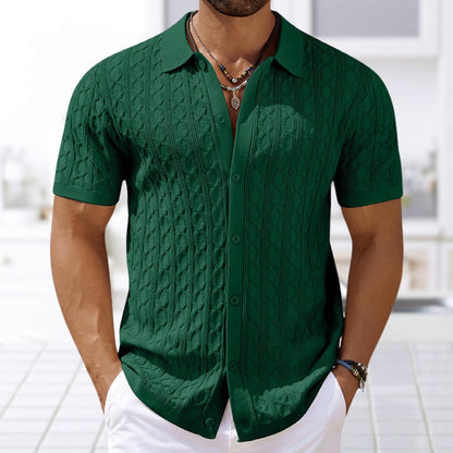 Camisa de punto manga corta