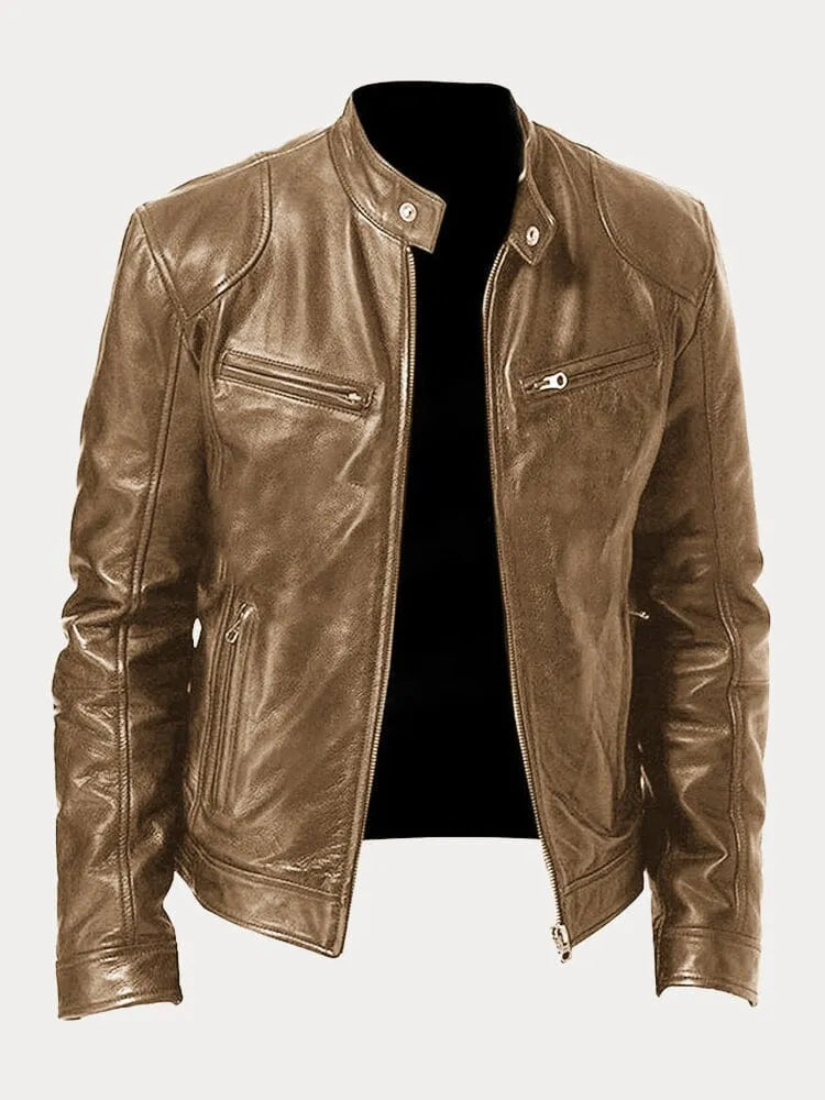 Chaqueta de cuero signature