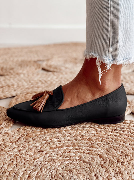 Mocasines de Punta con Borlas