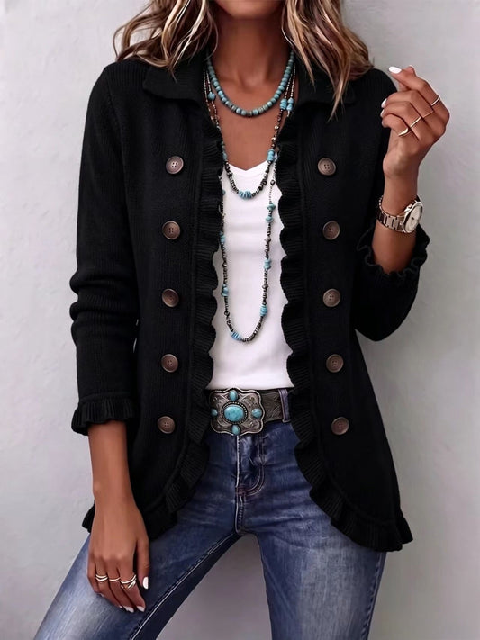 Camila | Jersey Negro Vintage
