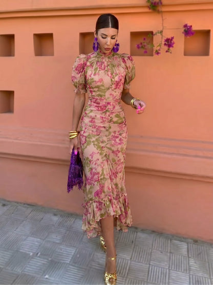 Felicidad™ | Vestido Floral con Rosas