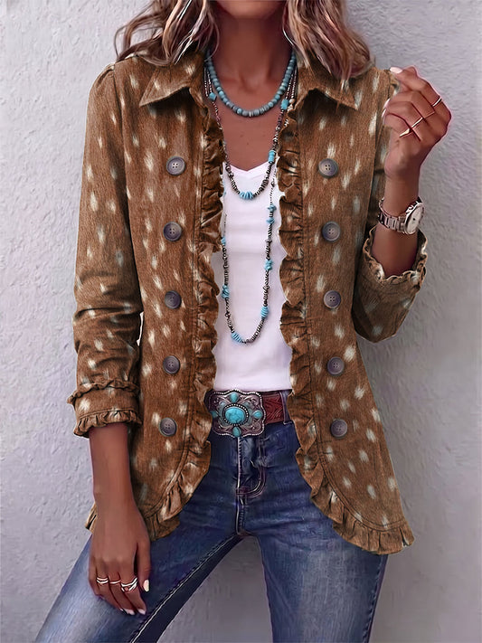 Nicolasa | Chaqueta Animal Print Marrón