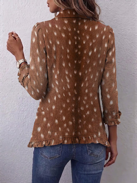 Nicolasa | Chaqueta Animal Print Marrón