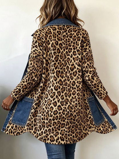 Lorena | Chaqueta Denim Leopardo