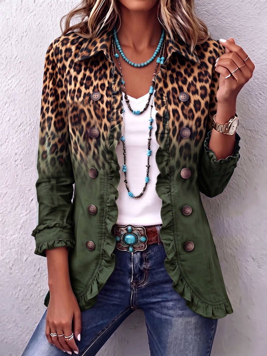 Ramona | Blazer Leopardo Verde
