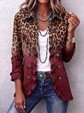 Tomasa | Blazer Leopardo Burdeos